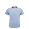 Ole Miss Checkers Polo - Powder Blue with Red