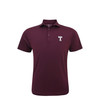 Texas A&M Aggies Vintage Block T Spiral Polo - Maroon