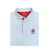 SMU Mustangs Vintage Orbit Polo - White with Light Blue