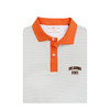 Oklahoma State Cowboys Shepherd Contrast Collar Polo - White with Orange & Sand