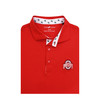 Ohio State Buckeye Leaves Custom Collar Polo - Scarlet