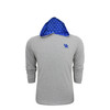 Kentucky Wildcats Heathered Custom Trim Hoodie - Stone with Blue