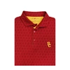 USC Trojans Trojan Head Print Polo - Cardinal
