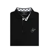 West Virginia Mountaineers State Outline Shearer Drum Collar Polo - Black