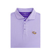 LSU Tigers Checker Polo - Lavender