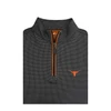 Texas Longhorns Black Shepherd Prestige Zip Pullover
