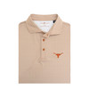 Texas Longhorns Particolored Gingham Polo - White with Burnt Orange & Grey