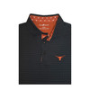 Texas Longhorns Custom Trim Black Checkers Polo