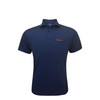 Texas Longhorns Hook 'em Navy Print Polo