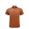 Texas Longhorns Burnt Orange State Inspired Print Polo