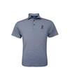 Auburn Tigers Swinging Aubie Navy 1/24 Stripe Performance Polo