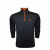 Texas Longhorns Black with Grey Custom Print Pullover