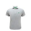 Shamrock White Custom Trim Checker Polo