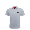 Ole Miss White and Powder Four Square Polo