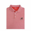 Georgia Standing Bulldog Red Ripple Polo