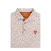 Texas Longhorns Interlock UT White Herd Print Polo