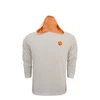 Clemson Tigers White State Outline Print Hoodie