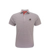 Georgia Standing Bulldog White Pigskin Print Polo