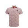 Georgia Standing Bulldog White Pigskin Print Polo