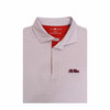 Ole Miss Crossways Polo - White with Red & Powder Blue