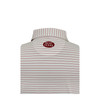 Oklahoma Sooner Schooner BEAT TEXAS White 3/8 Stripe Performance Polo