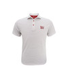 Oklahoma Sooner Schooner BEAT TEXAS White 3/8 Stripe Performance Polo