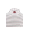 Oklahoma Sooner Schooner BEAT TEXAS White 3/8 Stripe Performance Polo