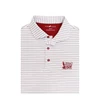 Oklahoma Sooner Schooner BEAT TEXAS White 3/8 Stripe Performance Polo