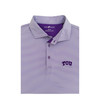 TCU Horned Frogs Purple 1/24 Stripe Performance Polo