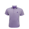 TCU Signature University Frog with TCU Back Collar Purple Checkers Polo