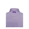 TCU Signature University Frog with TCU Back Collar Purple Checkers Polo
