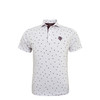 Texas A&M White Micro State Print Polo