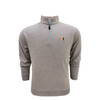 Miami Hurricanes Pearl Grey and Orange Heathered Stripe Cotton Pullover
