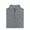 Miami Hurricanes Grey Jersey Fabric Cotton Pullover