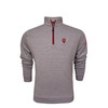 Indiana Hoosiers Heisman Crimson and Grey Heathered Stripe Cotton Pullover