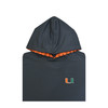 Miami Hurricanes 2025-26 College Football Playoff Custom Trim Charcoal Hoodie - Youth