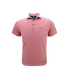 Ole Miss Red Heather Stripe Performance Polo