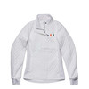 Miami Hurricanes Women’s Full Zip Quilted Jacket - Pearl White