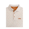 Texas Longhorns White Micro Steerhead and State Print Polo