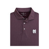 Mississippi State M over S Baseball Logo Maroon Beaumont Polo
