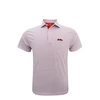 Ole Miss Lisbon Print Polo - White with Powder Blue & Red