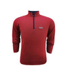 Ole Miss Red & Navy 1/24 Stripe Performance Pullover