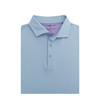 Micro Performance Polo - Light Blue with Lavender