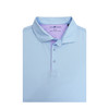 Micro Performance Polo - Light Blue with Lavender