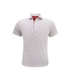 Alabama Micro State Polo - White with Crimson