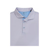 Particolored Gingham Performance Polo - Rose Quartz & Light Blue
