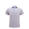 Particolored Gingham Performance Polo - Rose Quartz & Light Blue