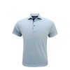 Ripple Performance Polo - Light Blue with Navy