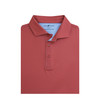 Kaleidoscope Performance Polo - Cayenne with Light Blue