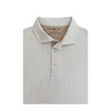 Four Square Performance Polo - White with Sand & Navy